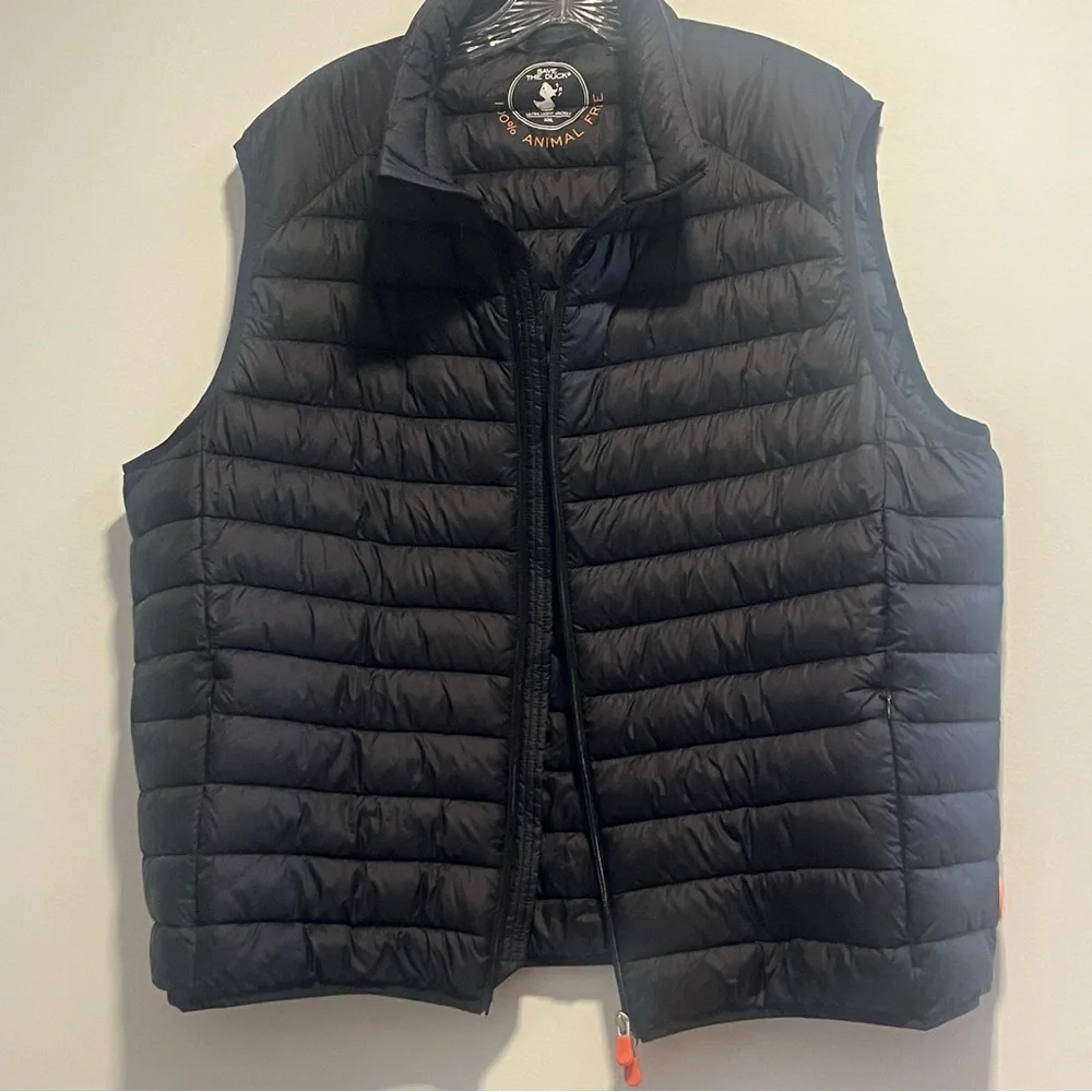 SAVE THE DUCK Quilted Puffer Lightweight Black Vest